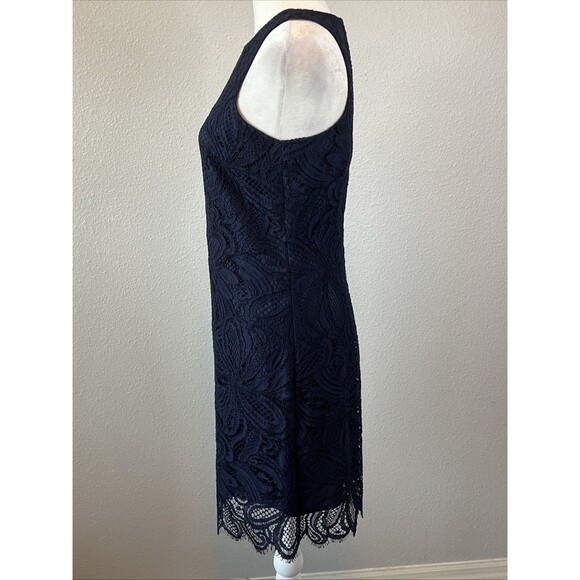 Aritzia Babaton Sleeveless Lace Dress Blue Size 2 - Picture 4 of 9